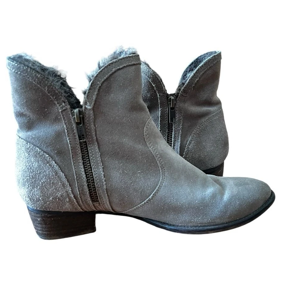 Botas al Tobillo Seychelles Lucky Penny Para Mujer 10 Doble Cremallera Gamuza-Piel Sintética Gris Foto 1 de 4