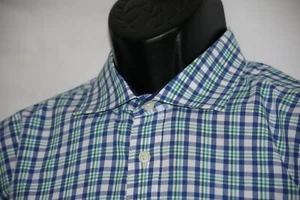 Charles Tyrwhitt Slim Fit kariertes Hemd mit Flip Manschetten 17 35 - Bild 1 von 8