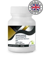 Manganese Gluconate 122mg 60 Tablets UK Manganese Element 14mg Pills