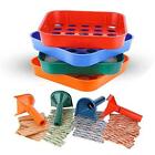 Coin Counters Tubes & Coin Sorters Tray – 4 Color-Coded Coin Sorting Tray and Co