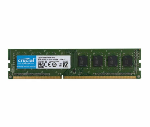 Crucial 8GB DDR3L-1600 UDIMM Desktop Memory RAM