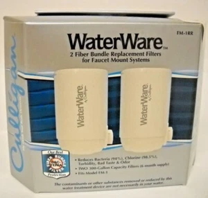 2-Pack Culligan WaterWare Replacement Faucet Mount Filters FM-1RR for Model FM-1 - Picture 1 of 4