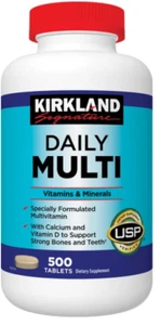 Kirkland Signature Daily Multivitamin – Complete Wellness Support, 500 Tablets - Picture 1 of 3