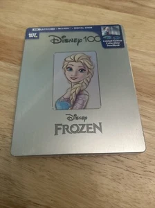 Frozen - Disney 100 Steelbook (4K Ultra HD + Blu-Ray + Digital Code) - NEW - Picture 1 of 7