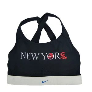 Nike Women's Black White Small New York Marathon Running Sports Bra - Picture 1 of 6