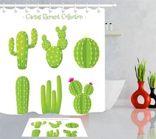 Green Pebbles Waterproof Bathroom Polyester Shower Curtain Liner Water Resistant
