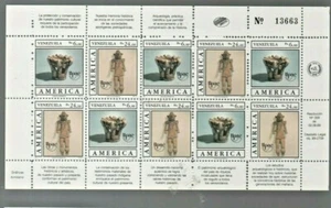 Venezuela: 1989; Scott 1433-1434 complete sheet, perf irregular UPAE MNH, VZ1271 - Picture 1 of 2