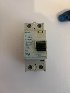 GE GENERAL ELECTRIC V/304-024031 660437 40 AMP 30mA RCD CIRCUIT BREAKER - Picture 1 of 1