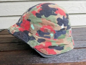 Swiss helmet camo cover m1918 56/61 leibermuster TAZ 57 alpenflage uniform K31 - Picture 1 of 6