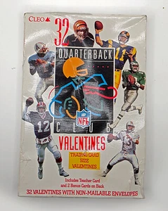 Cleo Valentines • NFL Quarterback Club Vintage Valentines • New Sealed Box - Picture 1 of 5