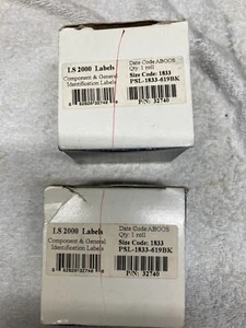 Brady PSL-1833-619-BK LS2000 Brady Marker Labels PN 32740 2 boxes for $25.00 - Picture 1 of 2