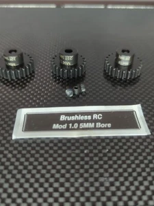 Juego de engranajes de piñón de acero Mod 1 21T 22T 23T 5 mm se adapta al motor M1 spur engranaje CASTLE 1515 - Imagen 1 de 1