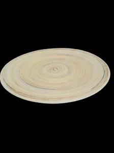 Pier 1 Terre Gold Swirl Dinner Plater Tray Hand Painted Earthenware 13" Italy - Picture 1 of 7