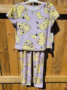 Girl's Pokémon Pikachu Super Soft Sleep Pajamas Size S (6/6X) - Picture 1 of 4