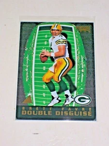 Pinnacle Double Disguise 15 Brett Favre Packers 1996 Dan Marino Dolphins Salón de la fama - Imagen 1 de 2