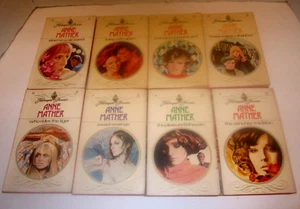 HARLEQUIN PRESENTS - ANNE MATHER - VINTAGE RED EDGE PB ROMANCE BOOKS - LOT OF 8 - Picture 1 of 2