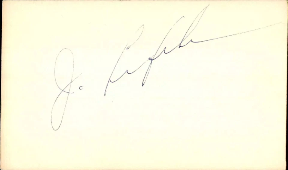 Jim Lefebvre Dodgers Signed 3x5 Index Card Cut Los Angeles Dodgers Autograph - Image 1 of 1