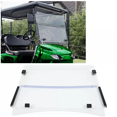 For EZGO TXT 2014+ Clear Fold Down Golf Cart Windshield Windscreen Foto 1 de 4