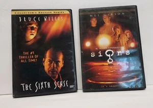 2 DVD's M Night Shyamalan "Signs" The Sixth Sense Collector's Edition Suspense - Picture 1 of 4