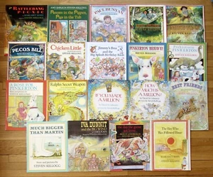 Lot 20 STEVEN KELLOGG Picture Books Pinkerton Folk Tales Million PB/HB VGC L1 - Picture 1 of 4