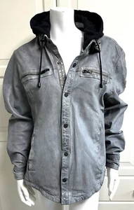 RREDPOINT Lederjacke Overshirt/ Echtleder Lammnappa Kapuze wie neu - Bild 1 von 13