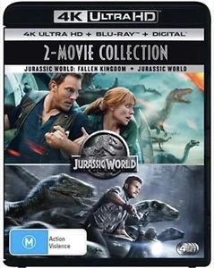 Jurassic World + Jurassic World: Fallen Kingdom (4K UHD + Blu-Ray) New & Sealed - Picture 1 of 1