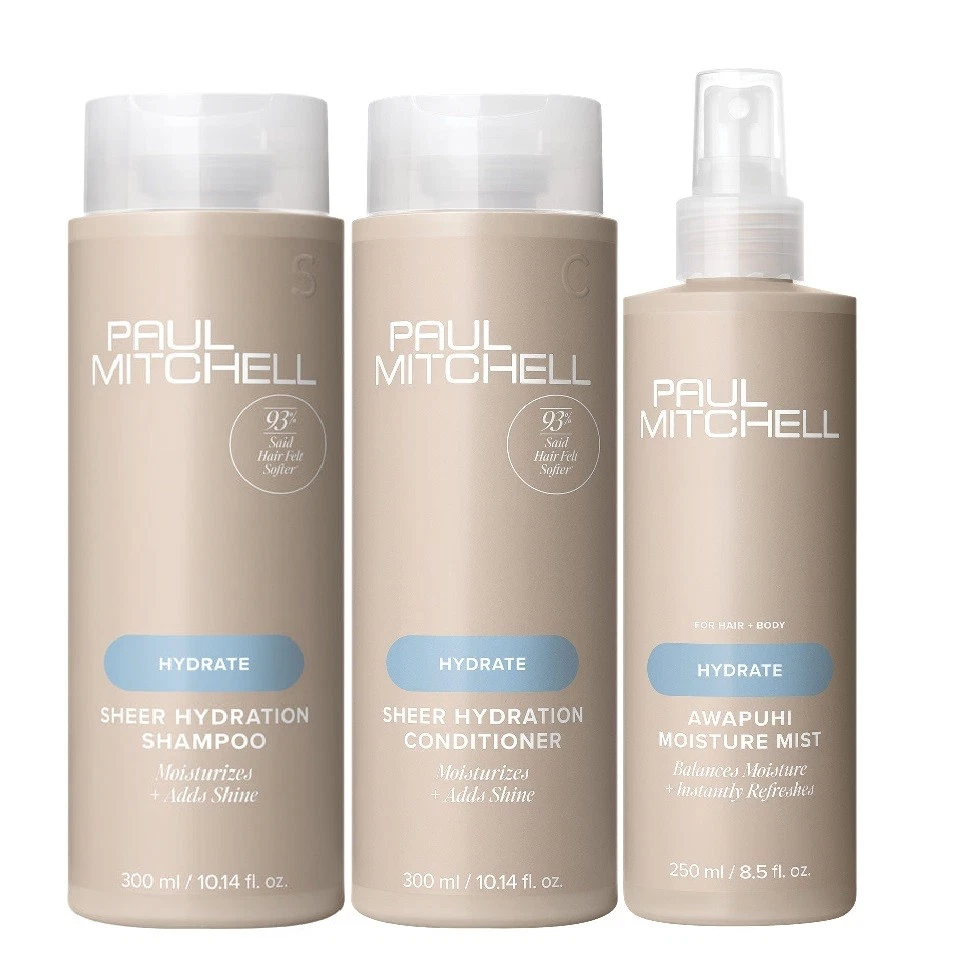 Paul Mitchell HYDRATE Sheer Hydration Trio (Shampoo, Conditioner and Awapuhi Moi - image 1 of 1