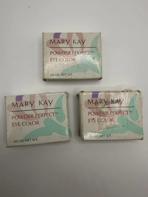 Vintage Lot of 3 Mary Kay Powder Perfect Eye Color - 0.09oz. Net Wt. 2.5 g NOS - Image 1 of 4