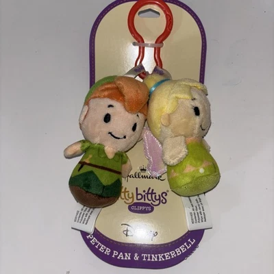 Hallmark Itty Bittys Disney Peter Pan & Tinkerbell Clippys On Card Backpack Clip - Image 1 of 4