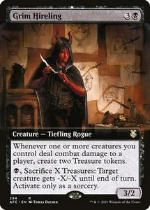 Grim Hireling Extended Art R Regular #294 | Forgotten Realms Commander AFC | MTG - Picture 1 of 1