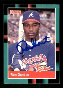 1988 Donruss The Rookies 7 Ron Gant RC signed auto autograph  BXCP55 - Picture 1 of 2