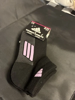 adidas Superlite No Show Socks Size 5-10 Multicolor Pack of 3 Pair Black - Image 1 of 4