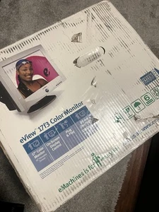 Vintage Emachines Eview 17f3 17in Color Gaming Computer Monitor Retro - Picture 1 of 3