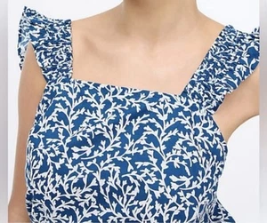 J. Crew gesmoktes Rüschen-Schulter Tank Top in Gr. Medium M Neu mit Etikett - Bild 1 von 4