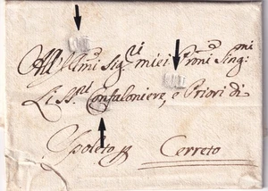 XX444 - PÄPSTLICHER STAAT - BRIEF VON ROM NACH CERRETO DI SPOLETO 1744 - Bild 1 von 1