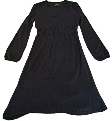 Vestido Suéter R&K Originals Negro Para Mujer Pequeño Elastizado Gótico Bruja Clásico Foto 1 de 4