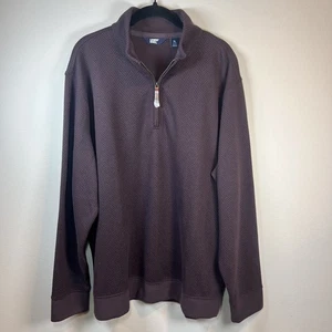 Lands End Bedford Rib Quarter Zip Sweater Shirt Pullover Pflaume Langarm NEU XL - Bild 1 von 11