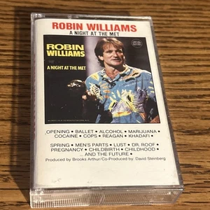 Robin Williams A Night At The Met Cassette Tape 1986 Stand Up Comedy Rare Cover - Picture 1 of 5