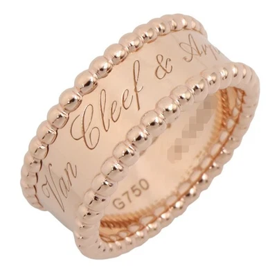 Van Cleef & Arpels  Perlee signature Ring 18KPG Gold Used women US size 5.5 #50 - Image 1 of 4