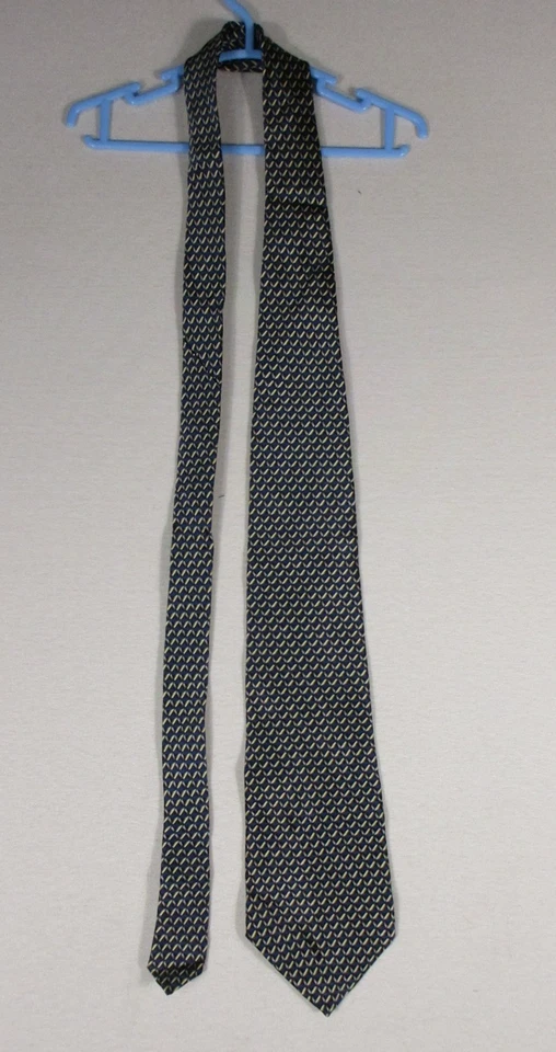 Corbata Albert Nipon Para Hombres 100% Seda Cuello Patrón Zig Zag Hecha en EE. UU. Foto 1 de 4