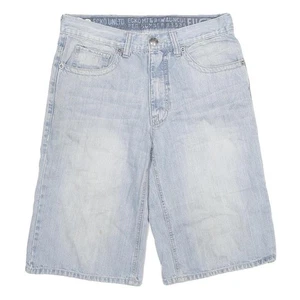 Pantalones Cortos Informales ECKO UNLTD Para Hombres Azul Denim XL W32 Mezcla de Algodón Calce Relajado - Imagen 1 de 6