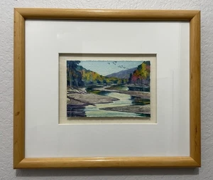 2000 Todd Winters Original Watercolor "Schrron River Colors" T2K New Mexico Trip - Picture 1 of 17