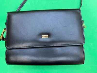 Cartera de Maquillaje Buxton - Cuero Sintético Negro - Bandolera o Bolso sin Mano - Correa Desmontable Foto 1 de 4