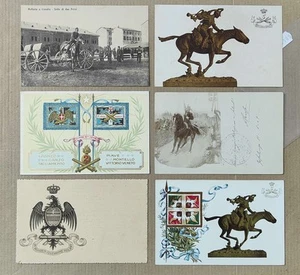ARTIGLIERIA A CAVALLO-LOTTO 6 CARTOLINE-C96-189 - Picture 1 of 1