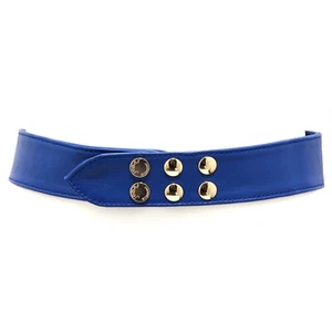 4780AA cintura bimba GIRL SIMONETTA JEANS blue eco leather belt - Picture 1 of 4