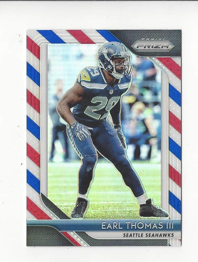 2018 Panini Prizm Prizms Red White and Blue #20 Earl Thomas III Seahawks - Image 1 of 1
