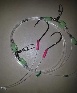 BEST LUMO 100LB RIG ULTIMATE II SWAP DROPPERS 6/0 BEAK 7/0 CIRCLE HOOKS - Picture 1 of 12