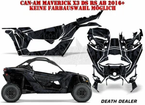 KIT GRÁFICO DE DECORACIÓN DE CARRERAS AMR UTV CAN-AM COMMANDER, MAVERICK DEATH DEALER B - Imagen 1 de 4