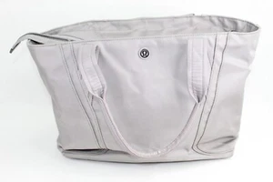 Lululemon Grey/Gray 2-Handle Tote Bag 16 x 11 inches - Picture 1 of 20