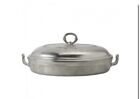 Match Pewter Toscana Large Covered Casserole W/ Pyrex Insert   16.1”L   11.2”W